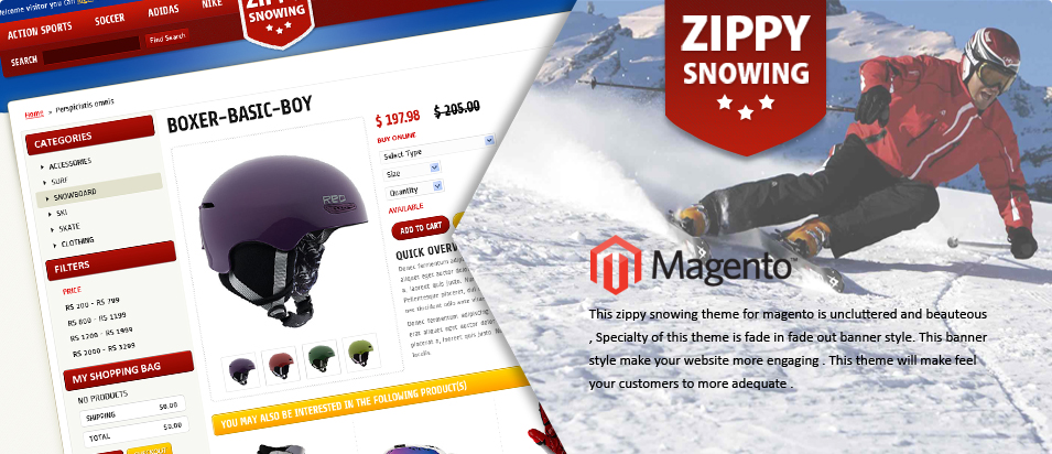 Premium Magneto Theme Zippy Snowing