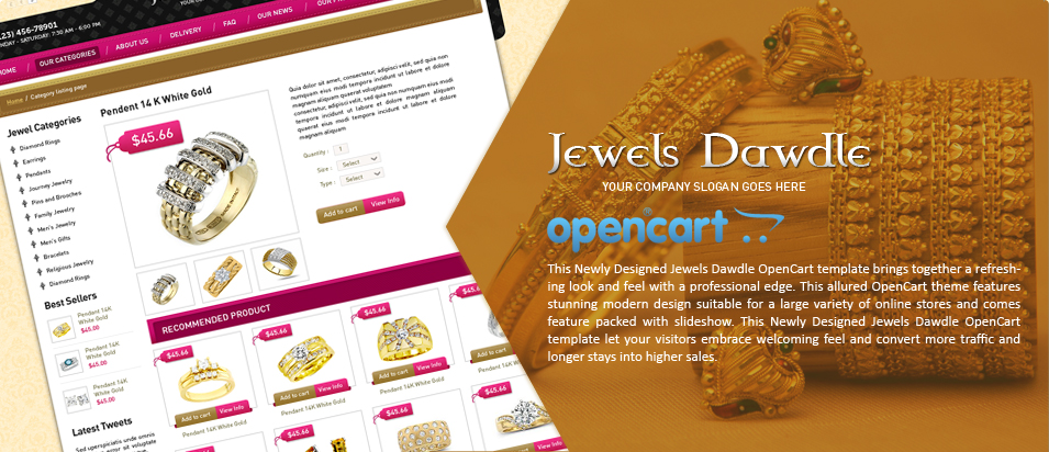 OpenCart Jewelry Template