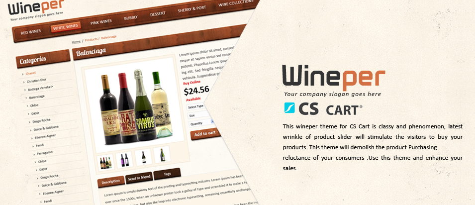 Wineper Cs Cart Template