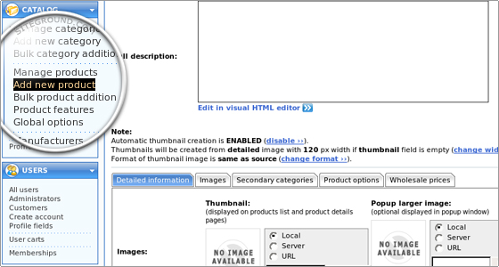 Add New product in cs cart Add New product in cs cart