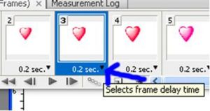 Create a document with each frame of the animation on a different ...
