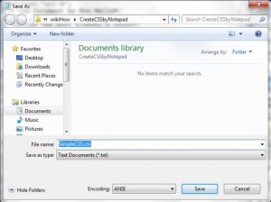 How to make a Simple CSS Stylesheet Using Notepad